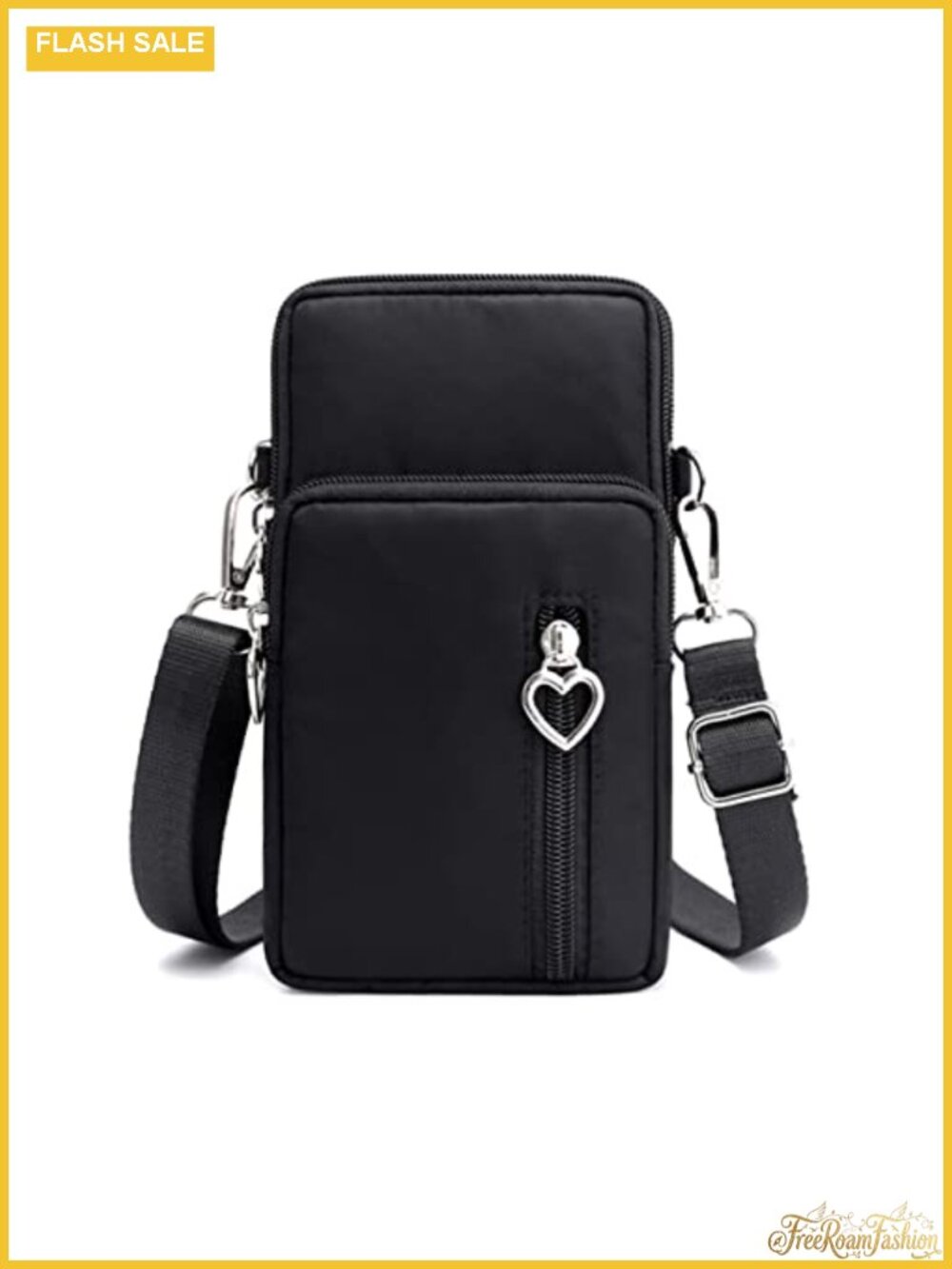 Mini Crossbody Wallet Phone Bag Nylon Detachable Strap Women Small Purse